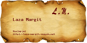 Laza Margit névjegykártya