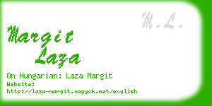 margit laza business card